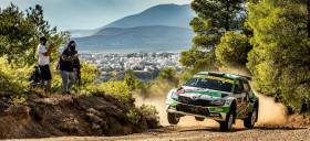 Η SKODA κυριάρχησε στο ΕΚΟ Ράλλυ Ακρόπολις σε WRC2 και WRC3